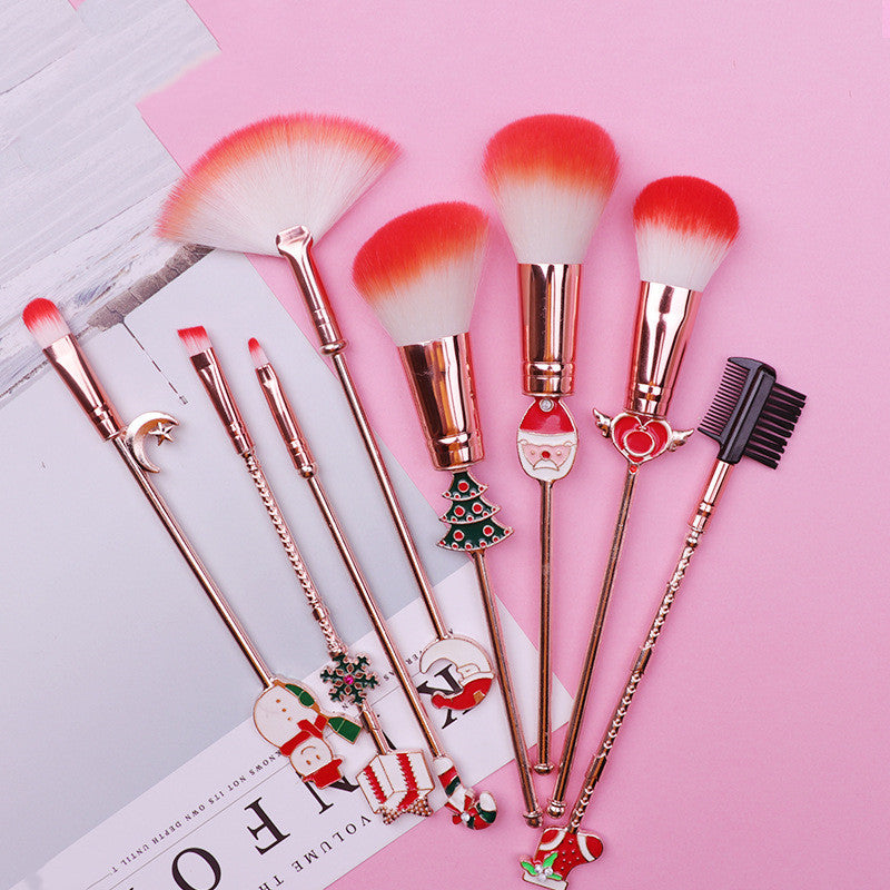 Christmas moose makeup brush set brush Christmas moose makeup brush set brush